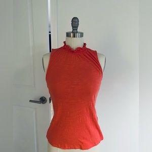 Banana Republic Coral Sleeveless Cotton Tank (Small)